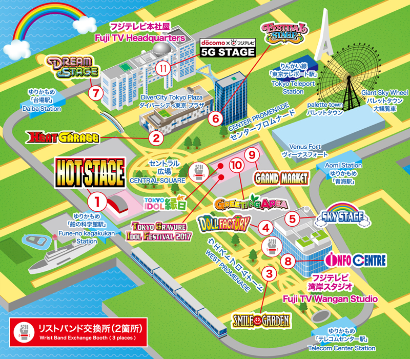 Map Tokyo Idol Festival 17